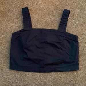 Everlane Crop Top with Button Back